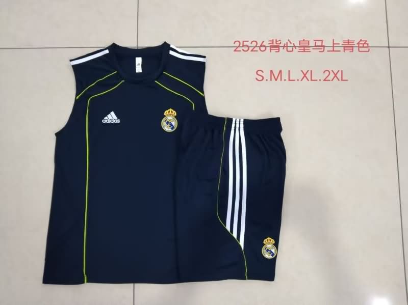AAA Quality Real Madrid 25/26 Dark Blue Soccer Training Sets 02