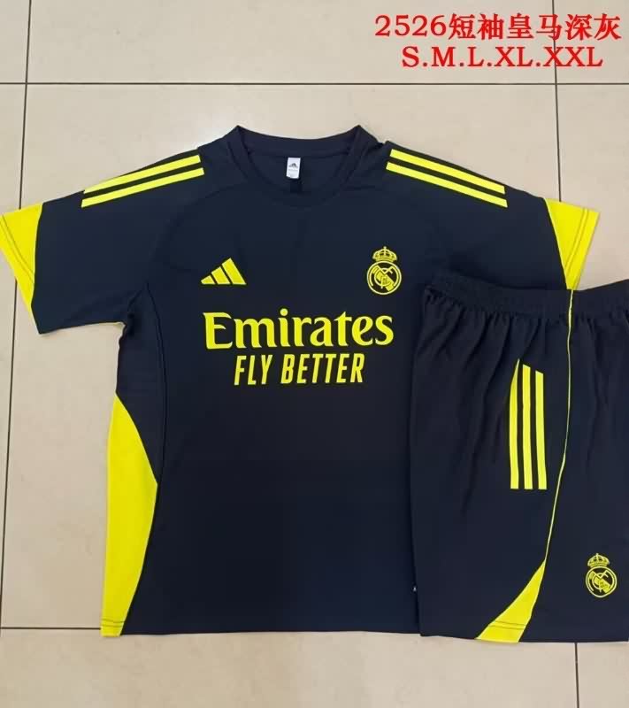 AAA Quality Real Madrid 25/26 Dark Blue Soccer Training Sets 04