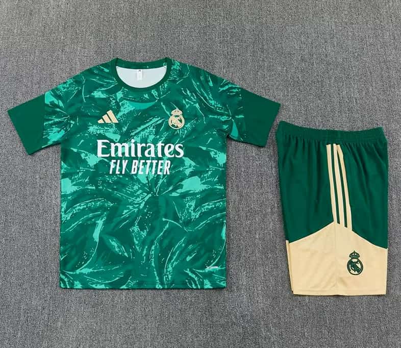 AAA Quality Real Madrid 25/26 Green Soccer Training Sets 05