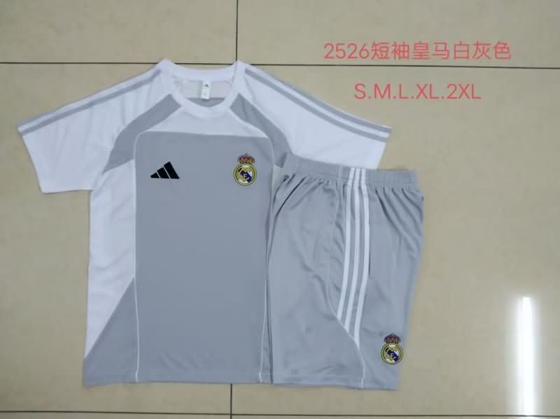AAA Quality Real Madrid 25/26 Grey Soccer Training Sets 03 AAA Quality Real Madrid 25/26 Grey Soccer Training Sets 03