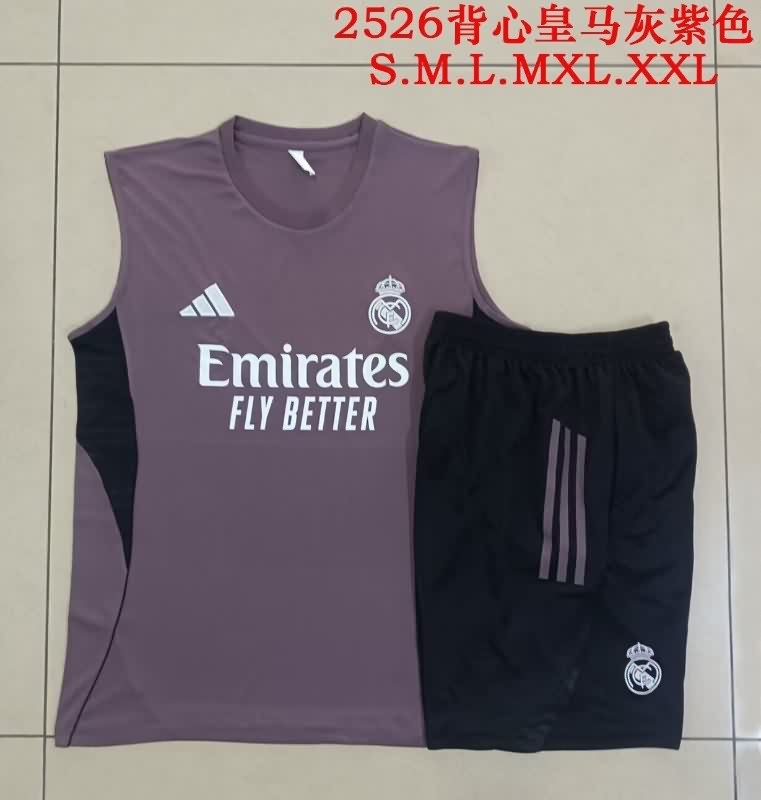 AAA Quality Real Madrid 25/26 Purple Soccer Training Sets 02