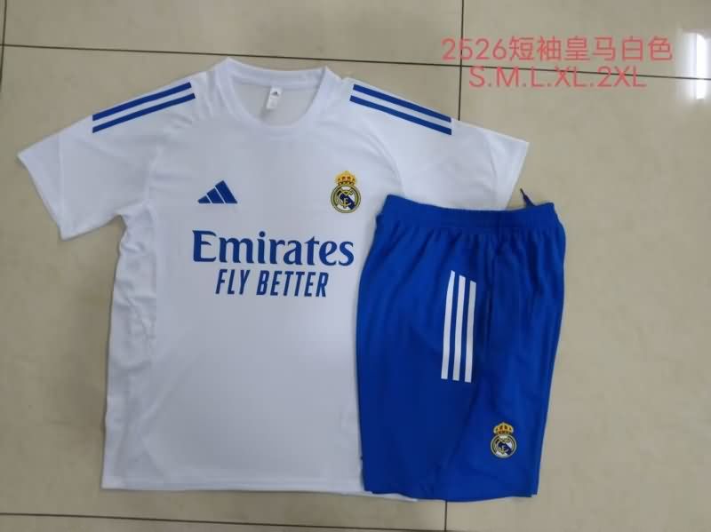 AAA Quality Real Madrid 25/26 White Soccer Training Sets 03 AAA Quality Real Madrid 25/26 White Soccer Training Sets 03