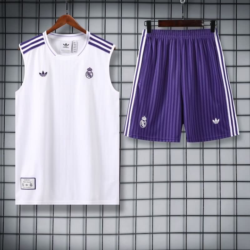 AAA Quality Real Madrid 25/26 White Soccer Training Sets 04
