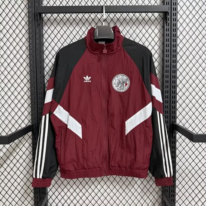 AAA Quality Ajax 25/26 Red Soccer Windbreaker