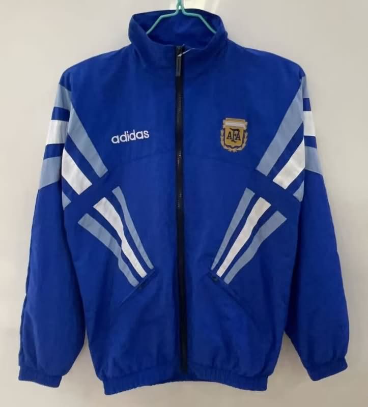 AAA Quality Argentina 2025 Blue Soccer Windbreaker