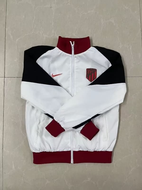 AAA Quality Atletico Madrid 25/26 White Soccer Windbreaker