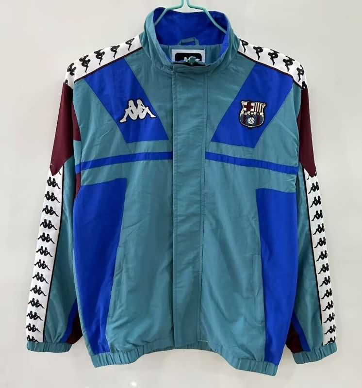 AAA Quality Barcelona 25/26 Green Soccer Windbreaker AAA Quality Barcelona 25/26 Green Soccer Windbreaker