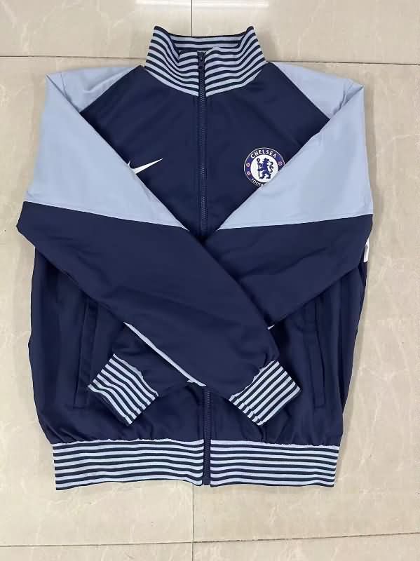 AAA Quality Chelsea 25/26 Dark Blue Soccer Windbreaker