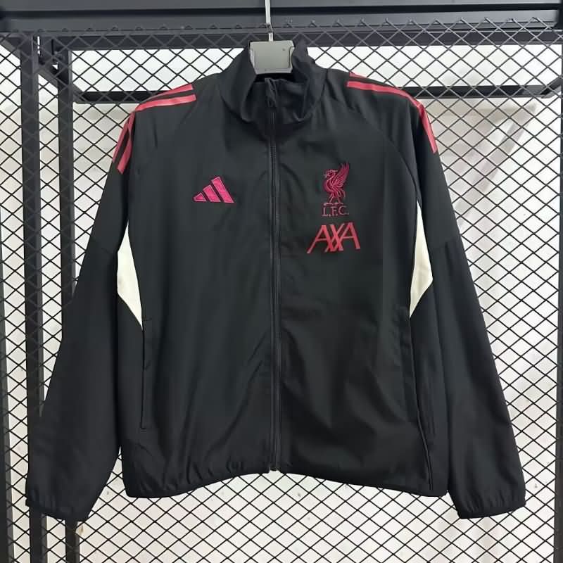 AAA Quality Liverpool 25/26 Black Soccer Windbreaker 02 AAA Quality Liverpool 25/26 Black Soccer Windbreaker 02