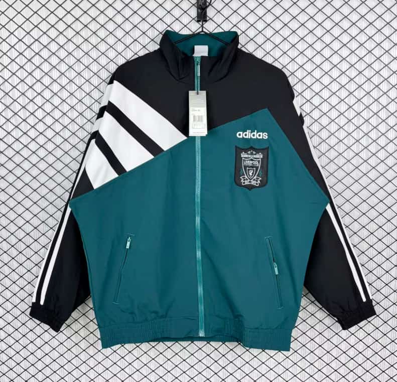 AAA Quality Liverpool 25/26 Green Soccer Windbreaker 04