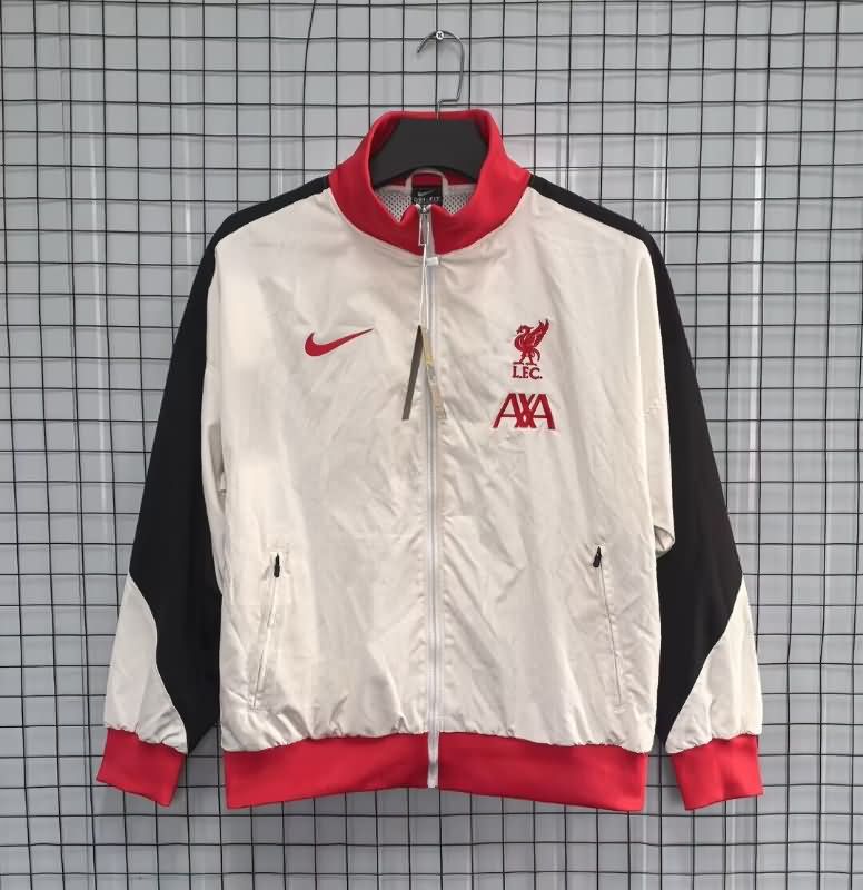 AAA Quality Liverpool 25/26 White Soccer Windbreaker 02 AAA Quality Liverpool 25/26 White Soccer Windbreaker 02