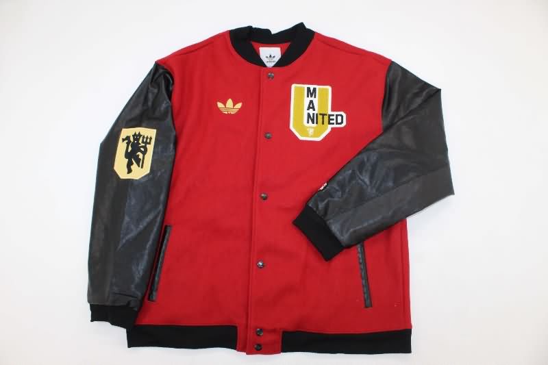 AAA Quality Manchester United 25/26 Red Baseball Jacket