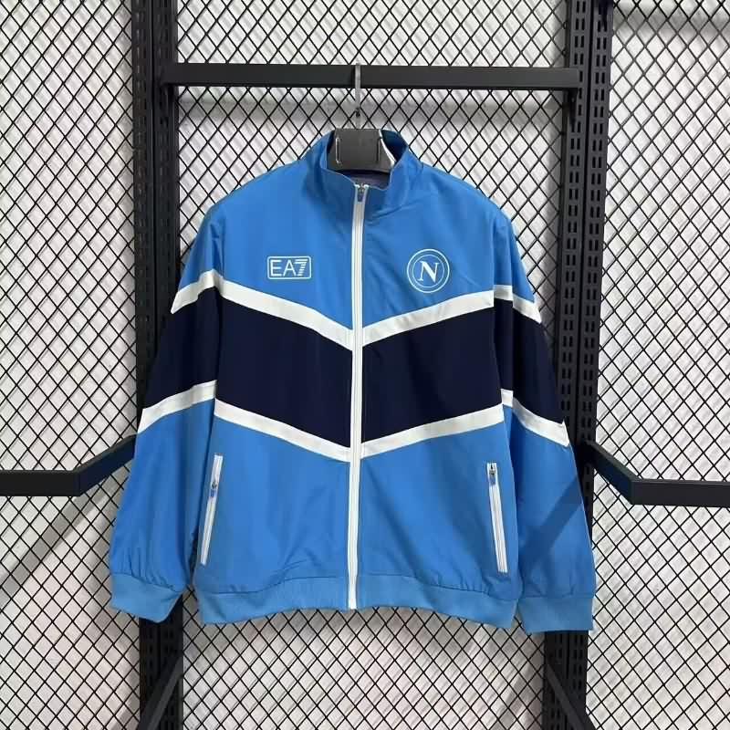 AAA Quality Napoli 25/26 Blue Soccer Windbreaker 02