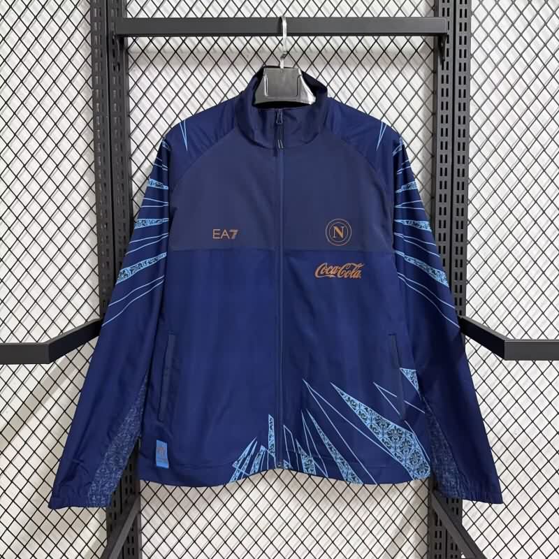 AAA Quality Napoli 25/26 Dark Blue Soccer Windbreaker