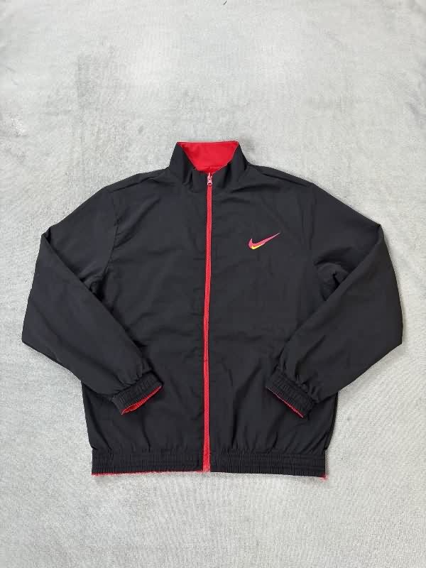 AAA Quality Nike 2025 Black Red Reversible Soccer Windbreaker