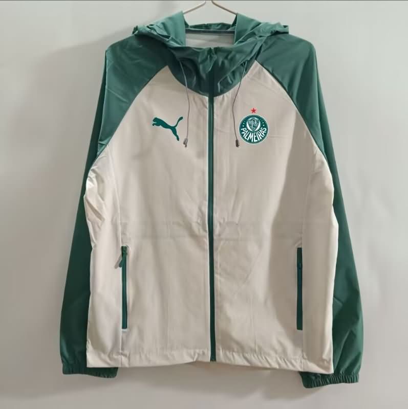 AAA Quality Palmeiras 2025 Grey Soccer Windbreaker