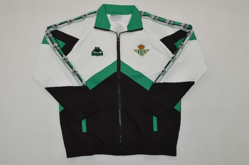 AAA Quality Real Betis 25/26 White Black Soccer Windbreaker 02