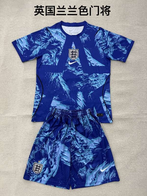 England 2026 Goalkeeper Blue Soccer Jersey