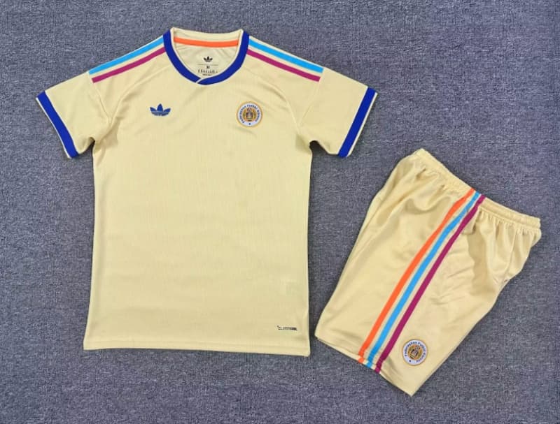 Kids Curacao 2026 World Cup Away Soccer Jersey And Shorts