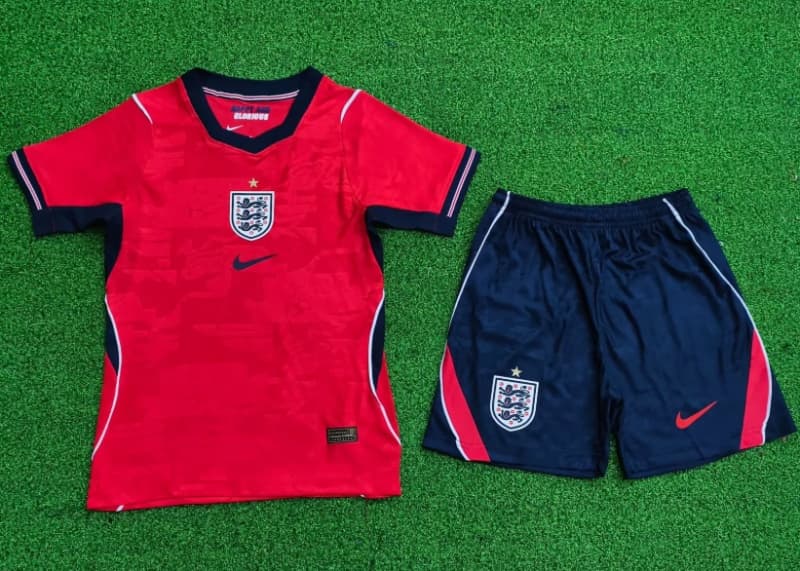 Kids England 2026 World Cup Away Soccer Jersey And Shorts (Player)