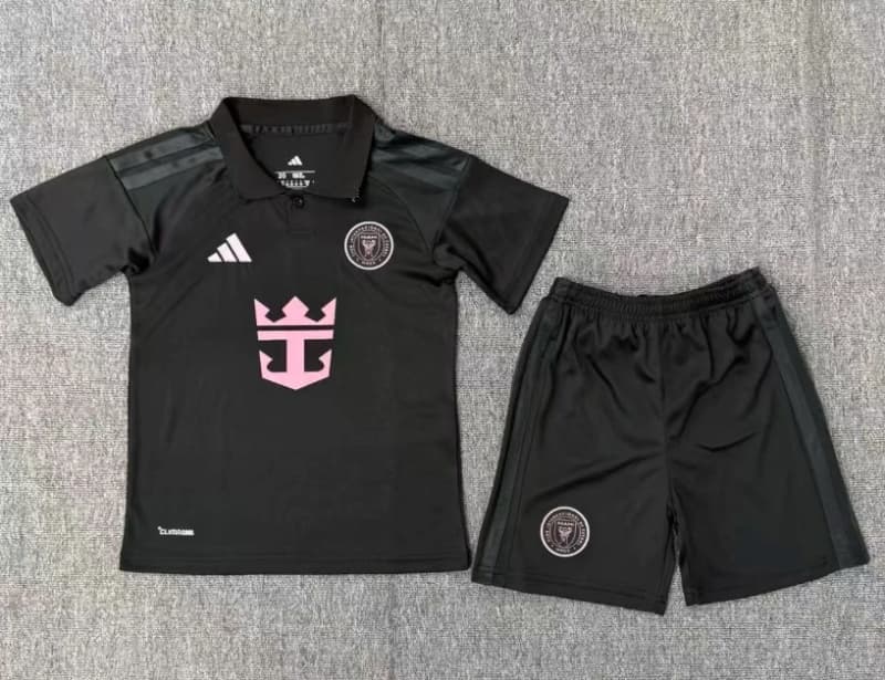 Kids Inter Miami 2026 Away Soccer Jersey And Shorts
