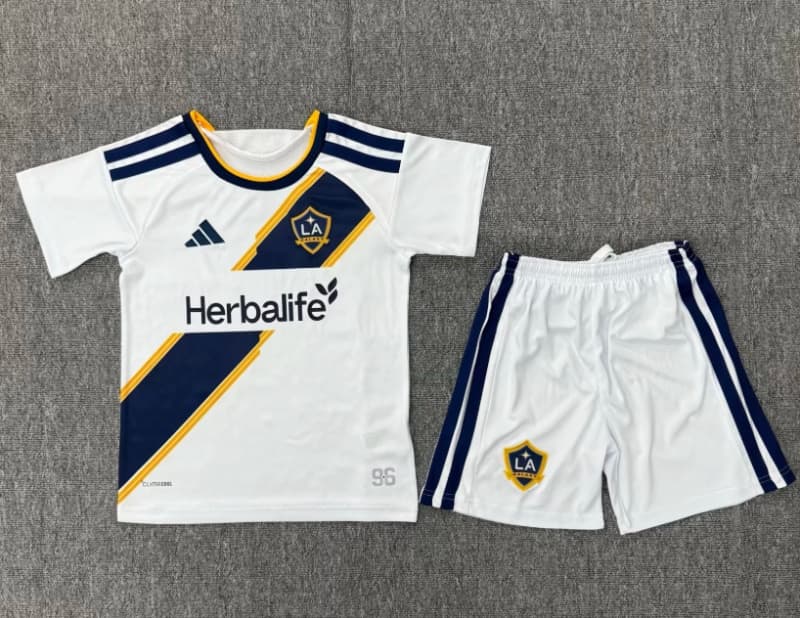Kids Los Angeles Galaxy 2026 Home Soccer Jersey And Shorts Kids Los Angeles Galaxy 2026 Home Soccer Jersey And Shorts