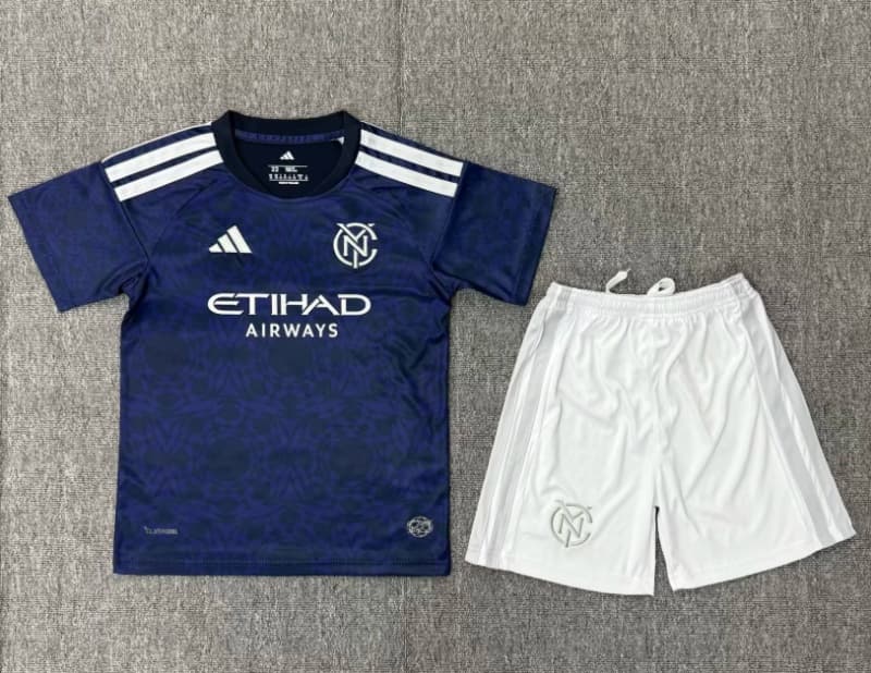 Kids New York City 2026 Away Soccer Jersey And Shorts Kids New York City 2026 Away Soccer Jersey And Shorts