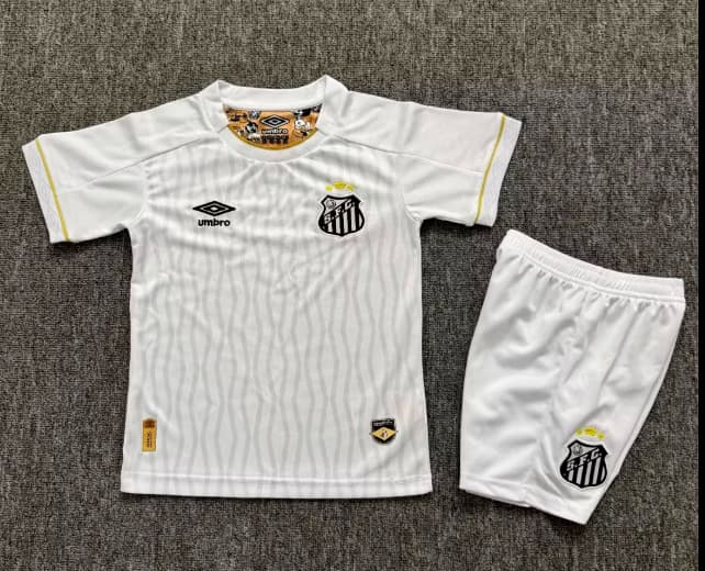 Kids Santos 2026 Home Soccer Jersey And Shorts Kids Santos 2026 Home Soccer Jersey And Shorts