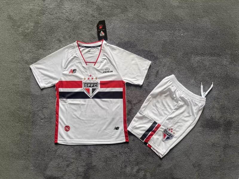 Kids Sao Paulo 2026 Away Soccer Jersey And Shorts