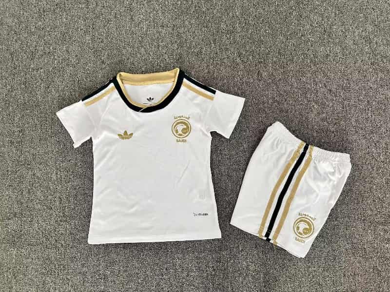 Kids Saudi Arabia 2026 World Cup Away Soccer Jersey And Shorts