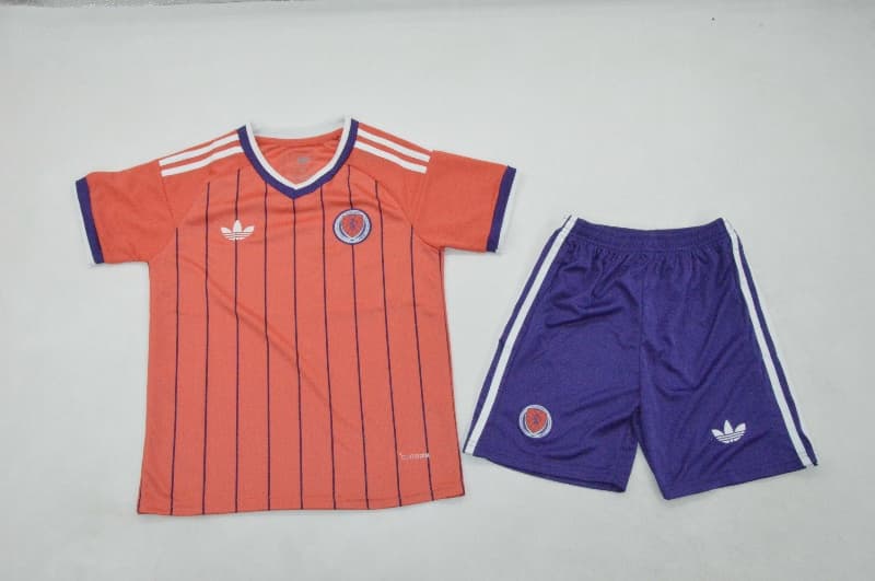 Kids Scotland 2026 Away Soccer Jersey And Shorts