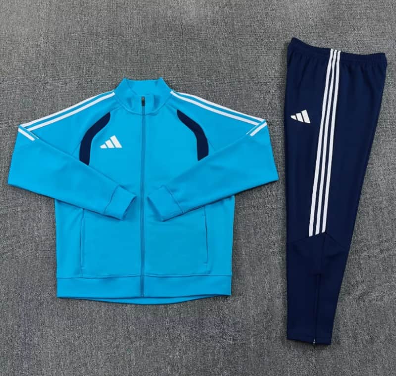 AAA Quality Adidas 2026 Blue Soccer Tracksuit 02