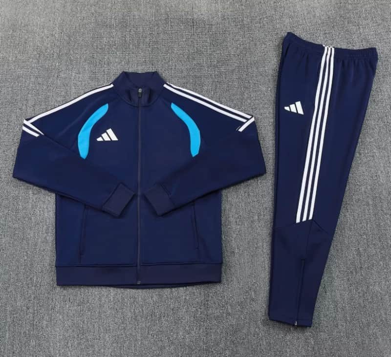 AAA Quality Adidas 2026 Dark Blue Soccer Tracksuit 02