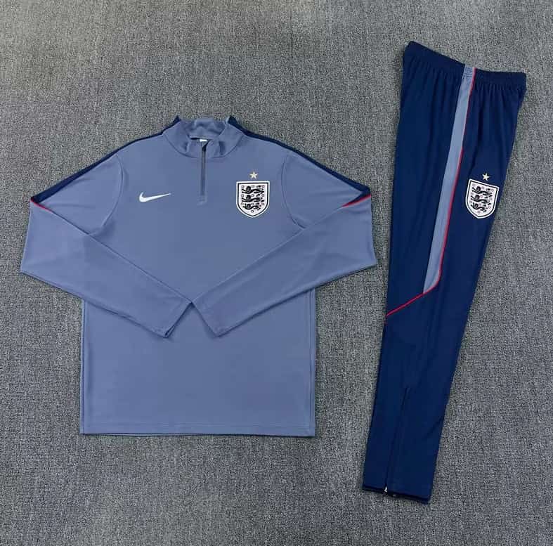 AAA Quality England 2026 Grey Soccer Tracksuit