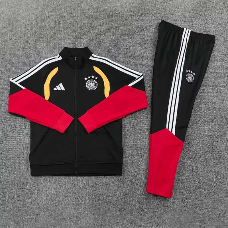 AAA Quality Germany 2026 Black Soccer Tracksuit 03