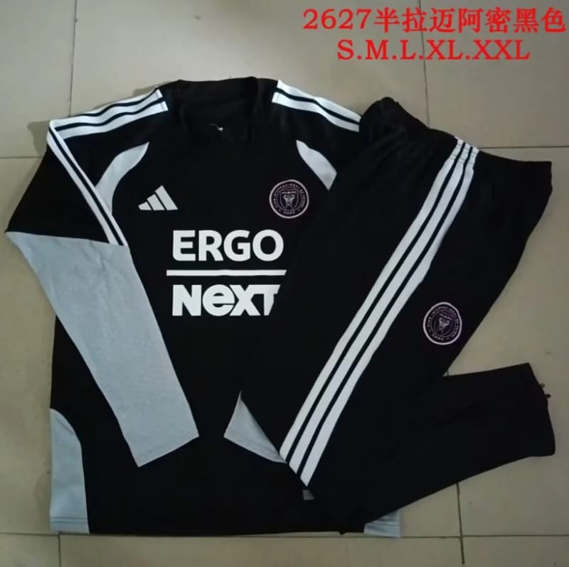 AAA Quality Inter Miami 2026 Black Soccer Tracksuit 02