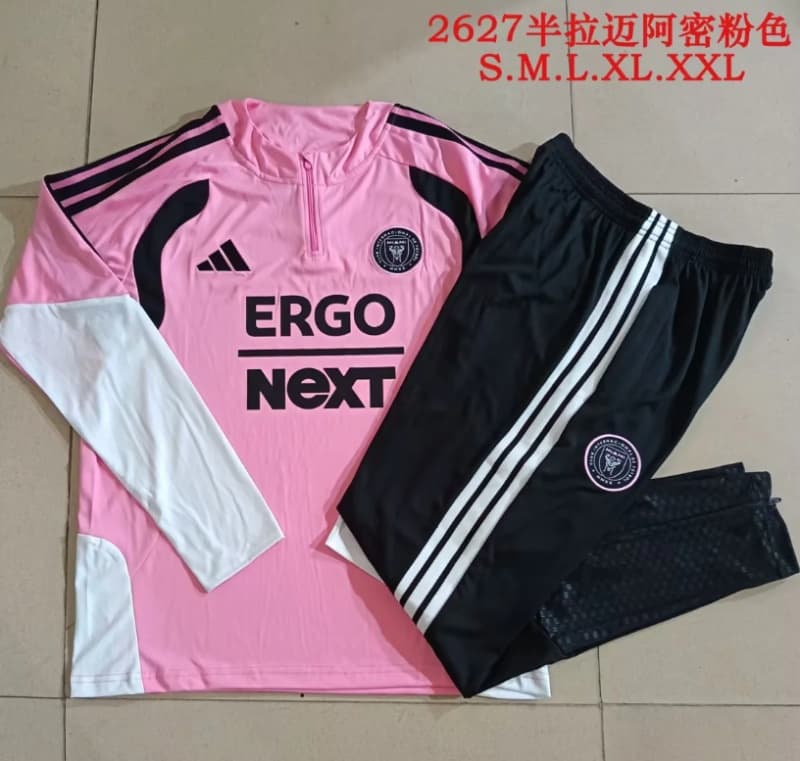 AAA Quality Inter Miami 2026 Pink Soccer Tracksuit 02