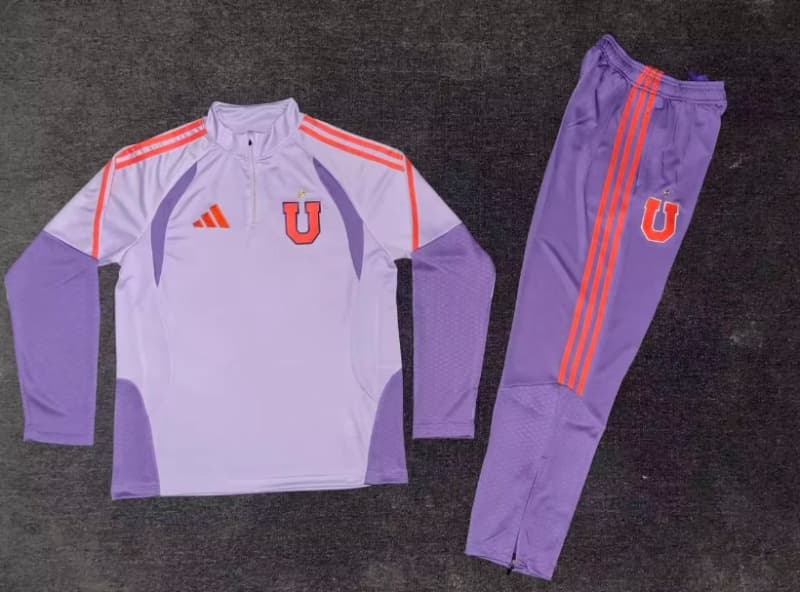 AAA Quality Universidad Chile 2026 Purple Soccer Tracksuit