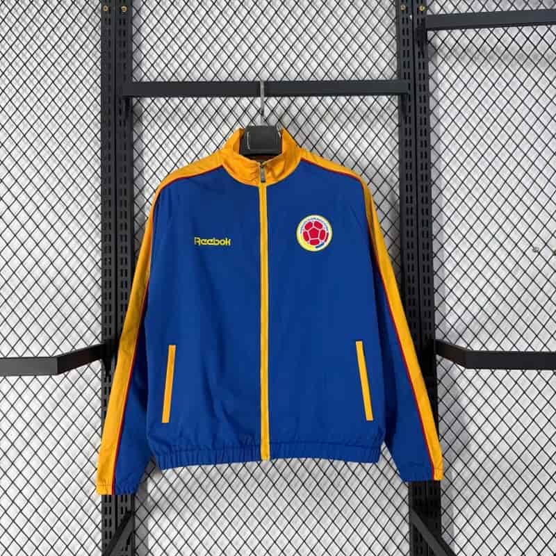 AAA Quality Colombia 2026 Blue Soccer Windbreaker 02