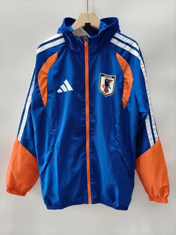 AAA Quality Japan 2026 Blue Soccer Windbreaker