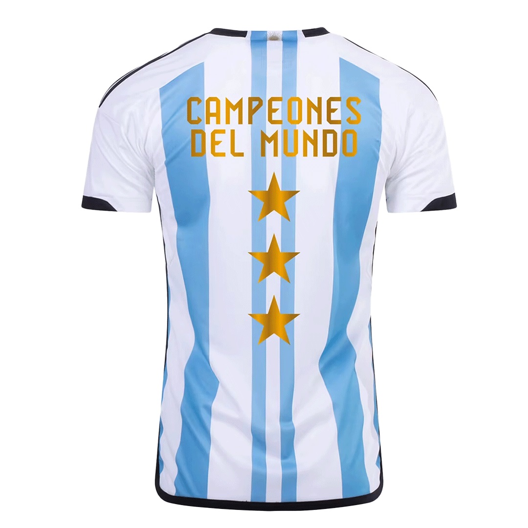 AAA Quality Argentina 2022 World Cup Champion 3 Stars Soccer Jersey 02