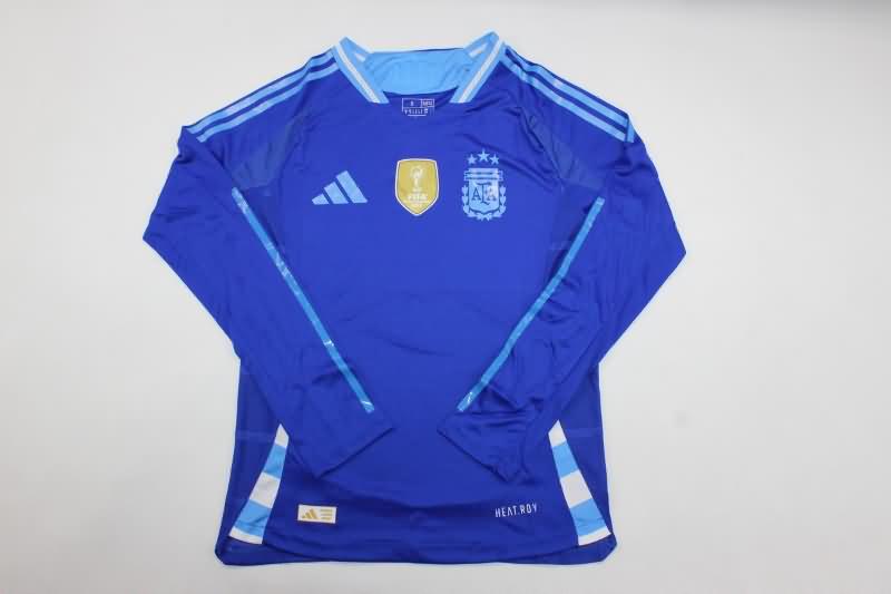 AAA Quality Argentina 2024 Copa America Away Long Sleeve Soccer Jersey (Player)