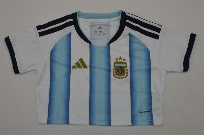 AAA Quality Argentina 2026 Home Women Cropped Soccer Jersey