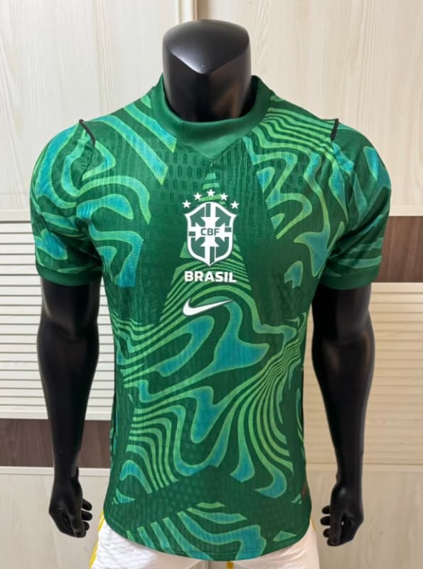 AAA Quality Brazil 2026 Goalkeeper Green Soccer Jersey (Player) 02