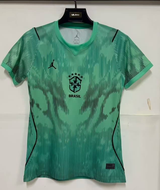 AAA Quality Brazil 2026 Goalkeeper Green Women Soccer Jersey