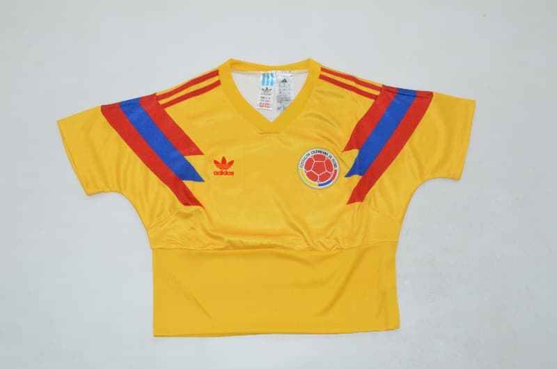 AAA Quality Columbia 1990 Home Women Cropped Soccer Jersey