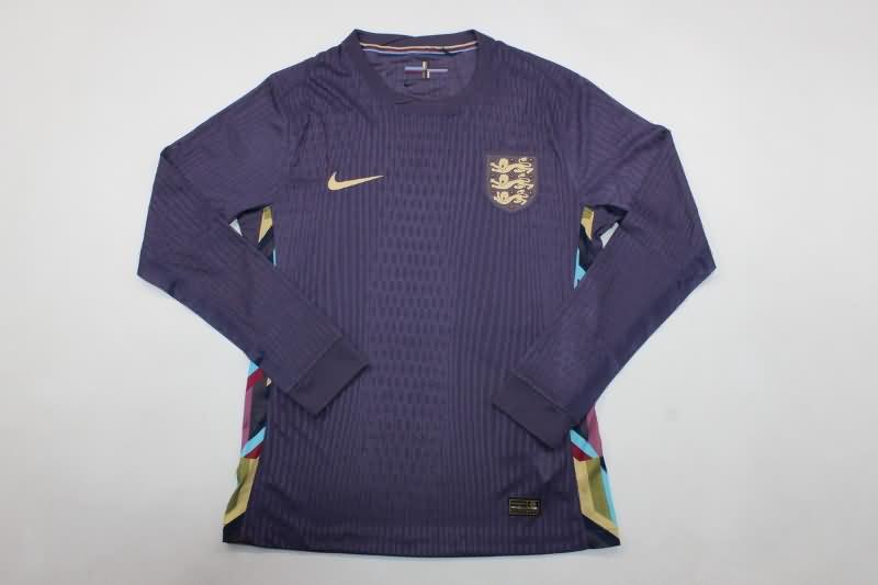 AAA Quality England 2024 Away Long Sleeve Soccer Jersey (Player)