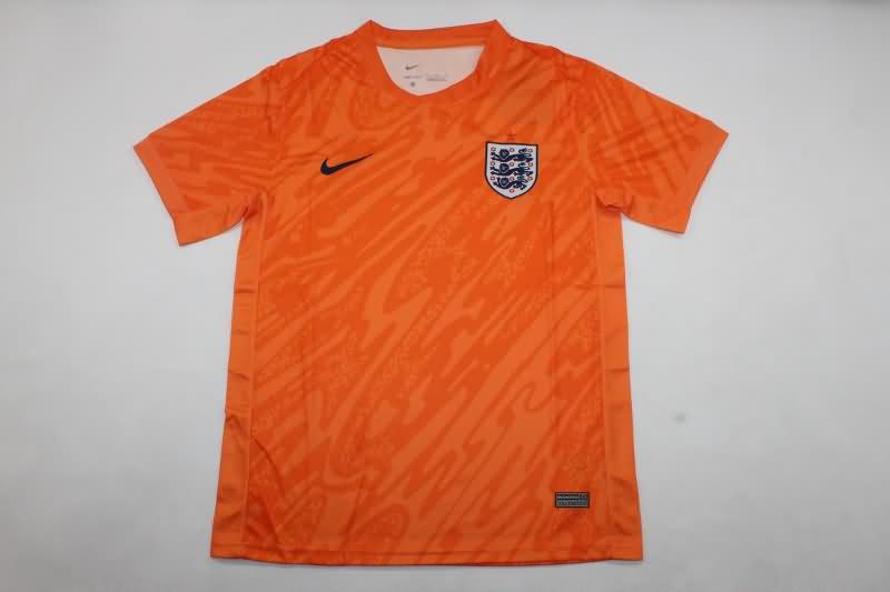 AAA Quality England 2024 Goalkeeper Orange Soccer Jersey