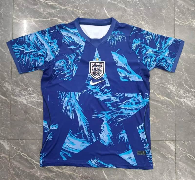 AAA Quality England 2026 Goalkeeper Blue Soccer Jersey