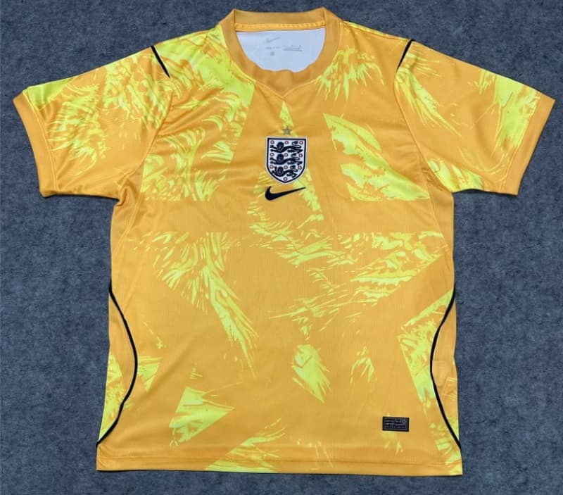 AAA Quality England 2026 Goalkeeper Yellow Soccer Jersey